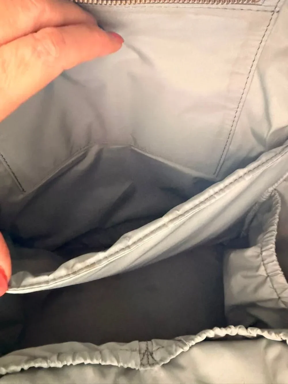 Freshly Picked Gray Vegan Leather Diaper Backpack 10 Pocket Changing Bag